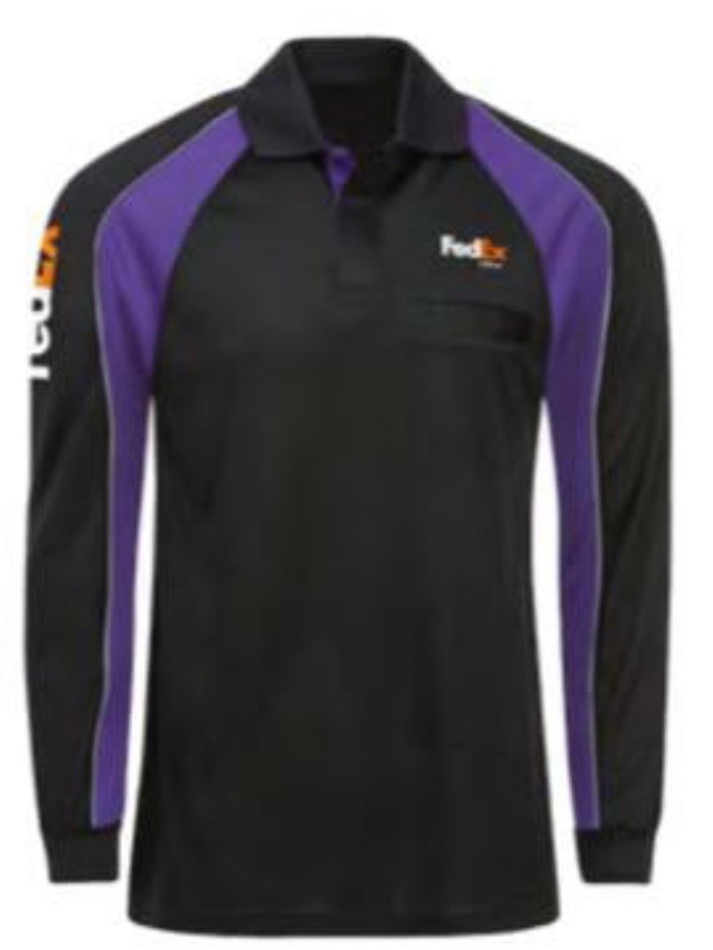 NWT FedEx Express men’s uniform long sleeve polo size Large